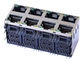 RJSNE-5381-08 Stacked RJ45 4x2 Port Ethernet Shield Right Angle LPJE108XAGNL