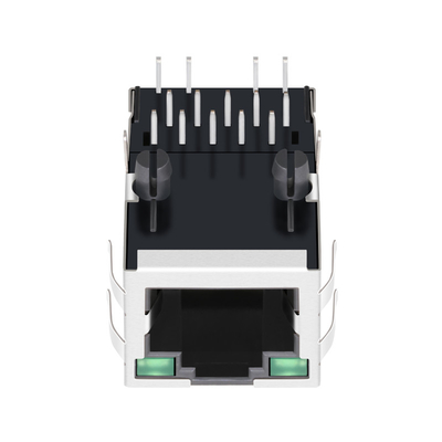 0875-1G1T-D8 Giắc cắm nam châm RJ45 1000BASE-T 1X1 Tab Up G/G LED