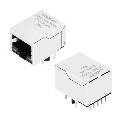 A70-112-331N126 Tab xuống Đầu nối RJ45 từ tính Ethernet với POE + LPJG0926HENL