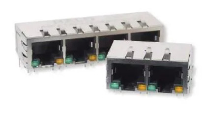 1x4 RJ45 Connector HFJ14-1G01ER-L12RL Cho ứng dụng Gigabit Ethernet