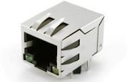 JXD0-0025NL Kết nối RJ45 góc phải với LED 1000 Base-T cho Cat5e