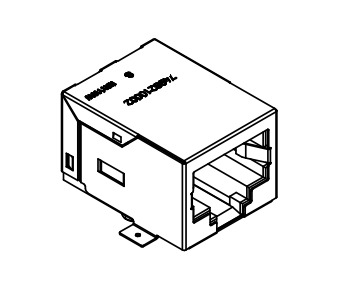 7498210002 100BASE-TX PoE + RJ45 kết nối với từ tính tích hợp