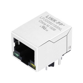 LPJG0801BBNL Coon Rj-45, Shield Thru-lỗ W / LEDs & Magnetic, Gigabit 1: 1, RoHs