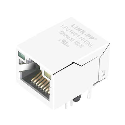 HR915340A Đầu nối góc phải một cổng 100 Base-T RJ45 LPJ16211BENL