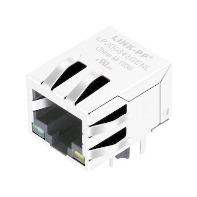 HR931143C 1000 Base-T RJ45 Jack mô-đun biến áp LPJG0843GENL