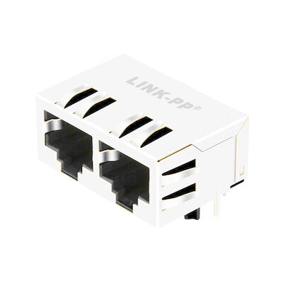 5406566-2 10/100 Cổng Base-T 1x2 Không có Từ tính Mô-đun kết nối Ethernet RJ45 LPJEF102CNL