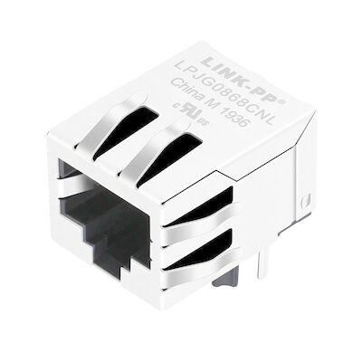 5-6605433-8 RJ45 Modular Jack Decouping Tụ Với Leds LPJG0806GENL