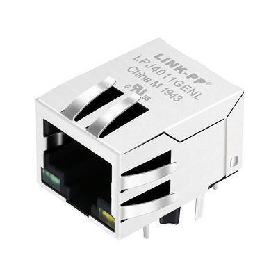 J00-0076 RJ45 Modular Jack tích hợp 10 / 100Base-T LPJ4011GENL IP-PBX