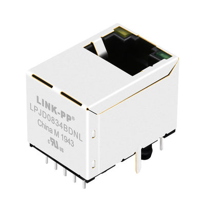 JD3-0002NL Đầu vào 1000Base-T Rj45 nối lá chắn với đèn LED