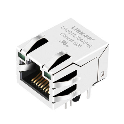 5-6605809-7 Rj45 Nữ nối Pinout Shielded với Leds Media panel PC