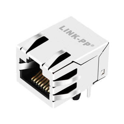 LPJ16801CNL Chéo MJFR0429 Đầu nối cắm Pcb một cổng Lan 100M Giắc cắm Rj45 Giao diện