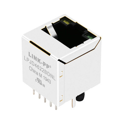 JXD2-9015NL 10/100 Base-T Y / G Led Dọc kết nối MagJack RJ45