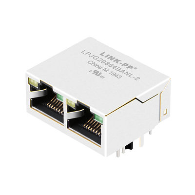 JXD1-2016NL 1000 Base-T Tab Up 1x2 Port Modular Magnetic Jack mạng Rj45