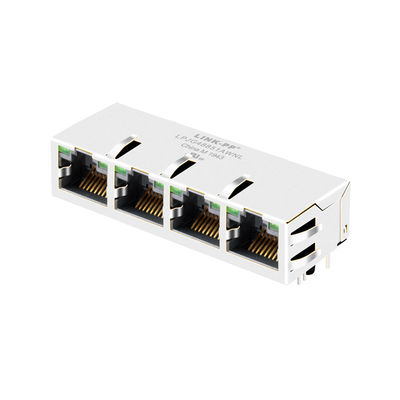 JG0-0026NL 100/1000 Base-T 1x4 Cổng kết nối Ethernet công nghiệp Giắc cắm RJ45 từ tính