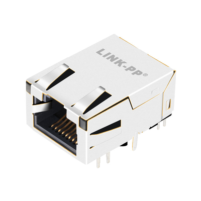 L8BE-1G1T-BFH 1x1 Cổng mô-đun Rj45 Jack 1000 Base-T Tab Up Green Led được che chắn