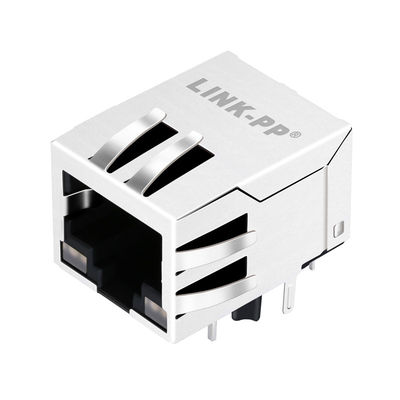 G15-111T-038E 10G Base-T Tab Down 1 cổng Đầu nối Ethernet RJ45 được che chắn với đèn Led