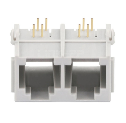 E5362-00A512-L Đầu nối giắc cắm Rj11 cổng 1x2 không có từ tính tích hợp