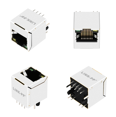 10G Base-T 1X1 Cổng Dọc Rj45 Giắc cắm từ tính V8BR-1AX1-JK