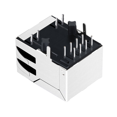JXD0-0008NL Tab Down 10/100 Base-T Cổng 1x1 Cổng kết nối Ethernet Rj45 Đèn Led xanh / vàng