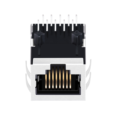 JV011I21NLT Tab Down được che chắn 10/100 Base-T Đầu nối Rj45 một cổng không có đèn LED