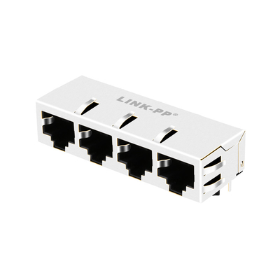 Cổng 1x4 JT8-4000HL 10G Base-T RJ45 Jack từ 13P8C Không có đèn Led