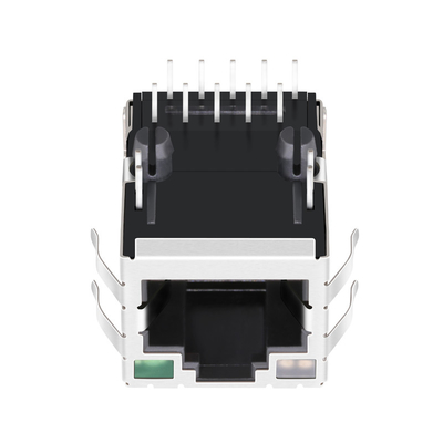 Tab 10G Base-T JT7-1115NL LÊN 1 Cổng RJ45 Giắc cắm từ tính với đèn Led xanh lục - vàng / xanh lục