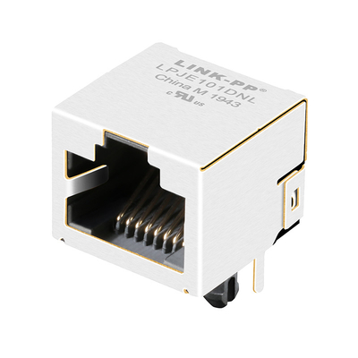 E5J88-00LJG2-L 1X1 Cổng RJ45 Mô-đun Jack Tab Lên phía đầu vào được che chắn không có đèn Led