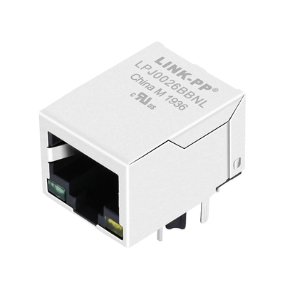 HFJ11-S026E-S1LS12 10/100 Base-T Đèn Led 1x1 Cổng RJ45 Ethernet Magjack