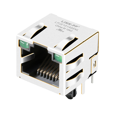 90 ° Angle RJ45 Jack mô-đun hoạt động Ethernet LINK PP LPJE101A65NL Tab Up
