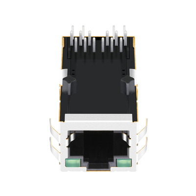 L826-1G1T-32-F 1000 Base-T Tab Up Cấu hình thấp Mô-đun kết nối Rj45 Màu xanh lá cây / Màu xanh lá cây