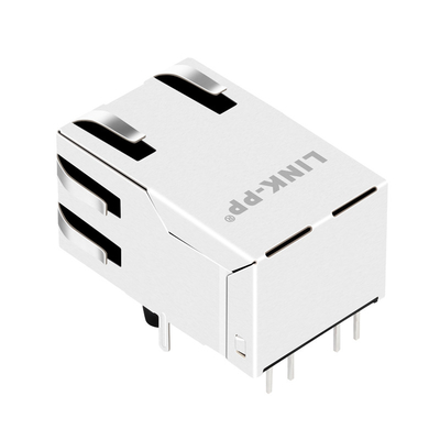 0875-1A1T-P2 6PIN RJ45 Giắc cắm từ 1X1 Cổng Tab Up Green / Yellow Led RoHS