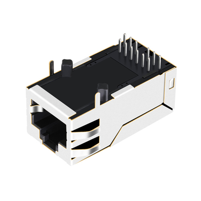 0816-1X1T-M1-F 1000 BASE-T POE RJ45 Magjack không có bảng dẫn lên qua lỗ