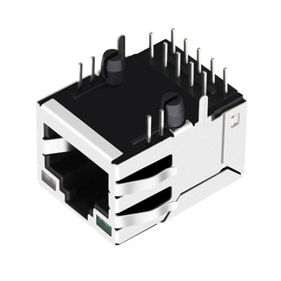 J0G-0210NL 1X1 Cổng 1000BASE-T SIDE NHẬP RJ45 Magjack Tab Up 12PIN G / OG led