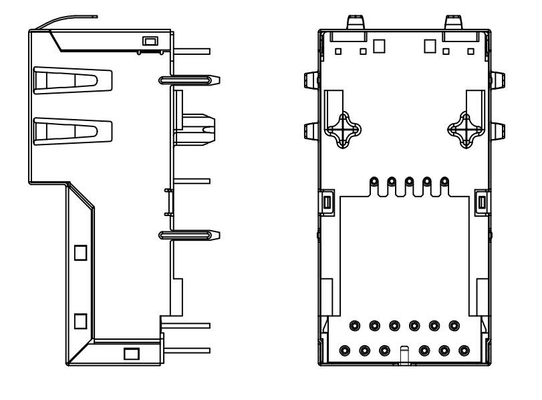 J1V-U7000NL 10GBASE-T 1X1 Cổng Dọc Đầu nối RJ45 4PAIR POE 60W ĐẦU VÀO