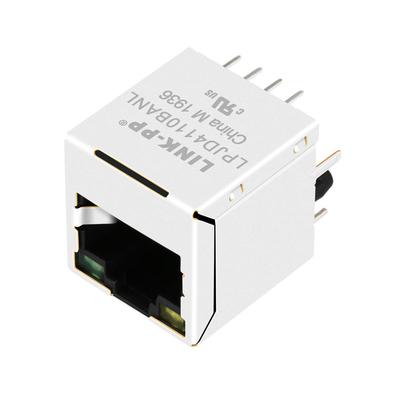 RJ4530H-R01 100 Base-T Đầu nối RJ45 Dọc Màu vàng / Xanh lục LED LPJD4110 Bảng dữ liệuBANL